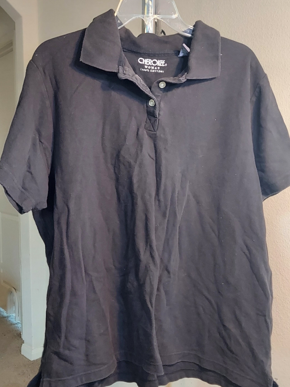 Cherokee Black Short Sleeve Polo